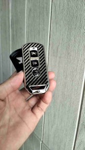 SARUNG CASING KUNCI REMOTE MOTOR PCX 150 ADV 150 3TOMBOL CARBON CHROME LIMITED EDITION
