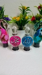 (2pcs)kaligrafi pajangan lemari kaca