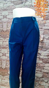 Celana Panjang Biru Benhur Madrasah SD SMP Panjang Seragam Sekolah Kain Katun Drill