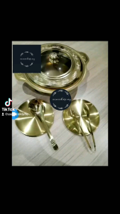 5 set  31CM GOLD  BUFFET EMBOSSED BUFFET TRAY SET / BUFFET FOOD TRAY