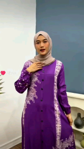Gamis klok A batik Pekalongan Pakaian wanita bahan Twil original