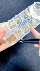 Set phụ kiện charm kim loại trang trí móng tay nail phong cách Nhật Hàn
