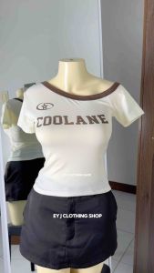 Tara Coolane One Side Shoulder Top Basic Fit Womenswear Blouse