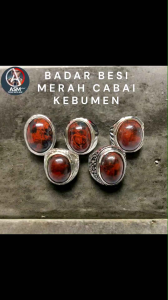 Batu cincin akik Badar besi nempel magnet NATURAL 100%