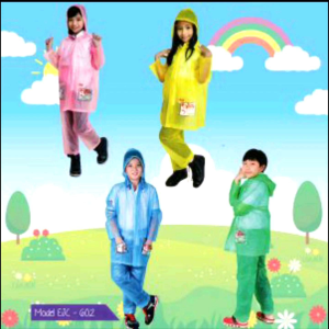 Jas Hujan Anak/Jas Hujan Setelan Anak/Jas Hujan Setelan/Mantel Elmondo 602 jas hujan