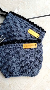 DOMPET KOIN RAJUT WARNA ABU // DOMPET RAJUT VIRAL TIKTOK // DOMPET MINI RAJUT