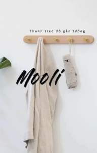Thanh treo đồ Mooli | nuhome.vn | được thiết kế đơn giản đẹp mắt với chất liệu gỗ cao cấp và móc treo bằng đồng sang trọng