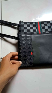 Dompet/clutch Wanita Multifungsi Fashion Hitam kombinasi