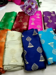 Saree Blouse Material/ Brocket Silk Pattu Saree Blouse Material