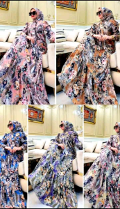 (9) SYAFEERA HAURA 6  Baju Set Dress Gamis Muslimah Haura Series By Syafeera. Nazra Sha