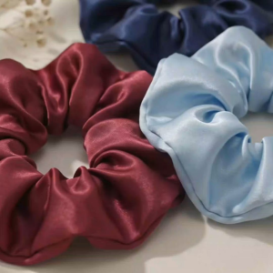 Floppy Metallic Lycra Silk Scrunchie Premium Shiny Stretchable Hair Tie Soft Ponytail Hair Accessory | CONY