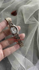 [Original] 8220L RG-1 Balmer Elegance Sapphire Oval Womens Watch with Silver Dial and Rose Gold Stainless Steel Bracelet | Official Warranty