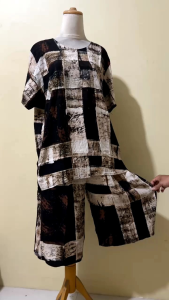 setelan pendek Lingkar dada 110 atas bawah batik cap