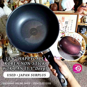 11.6 inches HAPPYCALL BRANDED NON-STICK WOK PAN (USED) • JAPAN SURPLUS