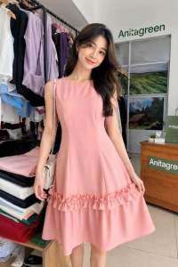 đầm bèo tầng suông xinh xắn bigsize chubby may theo số đo VT01-0526