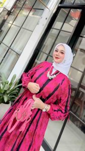 Gamis Raya Twill Bg Collection Motif Larva