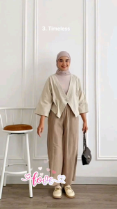 Haruka Outher Wanita Crop Outher Atasan Wanita Korean Terbaru