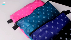 Jas Hujan Wanita Mantel Polkadot Anti Rembes