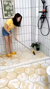 SIKAT DORONG PEMBERSIH LANTAI TOILET/KAMAR MANDI GAGANG PANJANG 2IN1.