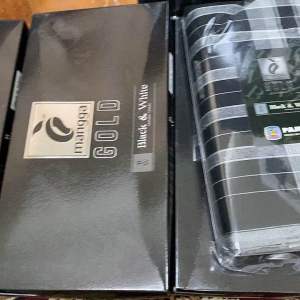 Kain sarung pelikat mangga gold black & white ( 10 helai )