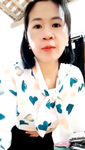 Áo sơ mi nữ áo kiểu áo tay lỡ sang chảnh Quảng Châu( mã5)