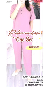 NEW SETELAN CRINKLE JUMBO/SETELAN CRINKLE IMPORT TERMURAH