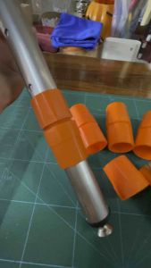 ปลอกล็อคขาใส่ขาเก้าอี้อะลูมิเนียม30/70ตกปลา