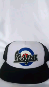 TOPI SNAPBACK JARING/TRUCKER Logo Vespa scooteris Snapback Trucker topi distro kualitas premium