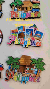 Philippines Wooden Ref Magnets - Colorful 2D Designs - Perfect Travel Souvenir from Philippines