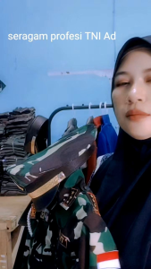 SERAGAM PROFESI ANAK TNI AD LORENG TOPI PET