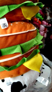 BANTAL BONEKA HAMBURGER BURGER KING BESAR