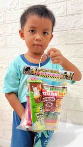 (Isi 9pcs) Plastik Label Snack Custom Ulangtahun | Kemasan Ultah