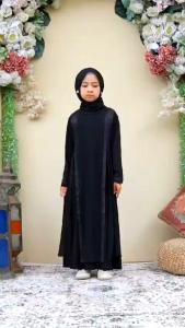 GAMIS ABAYA ANAK SHIREN USIA 7-12 THN// GAMIS LEBARAN ANAK CANTIK TERBARU 2025