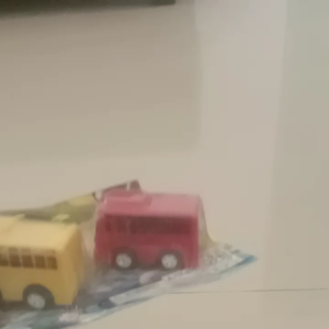 Mainan mobil miniatur bus Tayo 1 set isi 3 pcs pull-backs bahan plastik