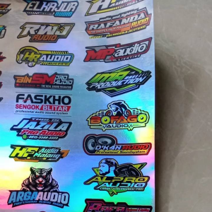 32 PCS STIKER HOLOGRAM JG AUDIO DAN SOUND LAINYA