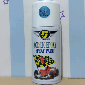 Pilok Cat RJ Biru Metalic /Metalic Blue Lagoon (2511) 300cc Cat Semprot RJ London Pylok