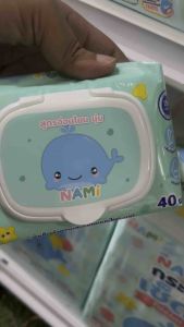 ผ้าเช็ดทำความสะอาดแบบเปียก นามี 40แผ่น เช็ดทำความสะอาด เหมาะสำหรับผิวนอบบาง แพ้ง่าย Alcohol Free ไม่มีส่วนผสมของเส้นใยพลาสติกกลิ่นหอมละมุนธรรมชาติ ควบคุมมาตรฐานการผลิต ISO 9001 IS014001