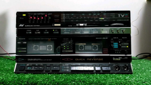 SUNYO รุ่น DC-WO7CD TAC made in Japan จาก ญี่ปุ่นมือ2 ใช้ไฟ100 ส/ก/ย/ 18.5/30.5/36/cm. แอมป์ขยายมี EQ ใน ตัวเสียง ดี fm/am คลื่นสั้น เทปไม่ได้เช็ค รายละเอียดตามภาพร่องรอยมีบ้างปกติมือสอง