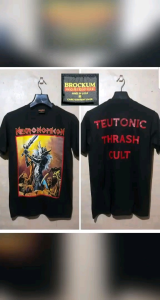 Kaos Band NECRONOMICON TEUTONIC THRASH CULT: Desain Unik untuk Penggemar Metal