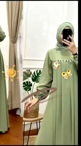 Tamara Dress Maxy/Gamis Cringkel Airflow & Baju Kurung Wanita Dewasa Terbaru Viral Kekinian