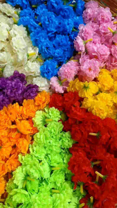 ดอกมะระ💮 ดอกไม้ผ้า ดอกประกอบขนาดเล็ก หน้าดอก 3 ซม.