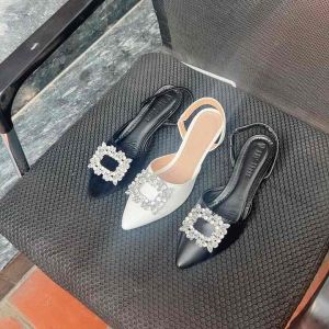 Giày sục nhung quai sau mũi nhọn 3 phân GB58