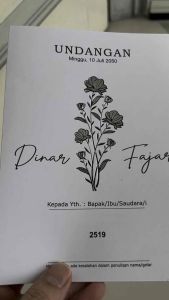 Blangko Undangan Kosong Pernikahan Erba: Simple & Murah