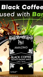I AM WORLDWIDE Amazing Black Coffee Mix With Organic Barley