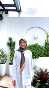 Kerudung Terbaru Dauky Ikigai Pattern Scarf