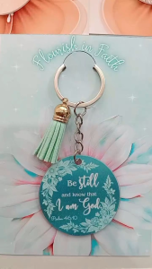 Personalized Bible Verse Keychain | Christian Gift | Custom Name Keychain | Bible Verse Souvenir