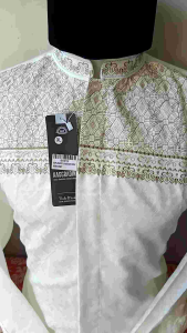 Baju Koko pria lengan manset//Koko hasgradini lengan manset jacguard bordir