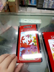 Pensil Warna JOYKO Kaleng Tin Case 12 / 24 Color Pencils