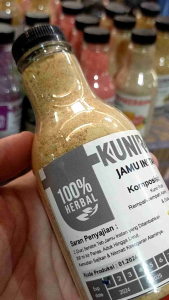 kunir putih - jamu instan - jamu higienis - herbal alami - mengatasi peradangan - mengobati sakit maag - pereda nyeri
