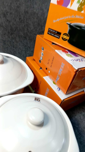 SAPO KERAMIK PUTIH SY-8-9-10 CLAYPOT PANCI MASAK TAHAN PANAS API DAPUR KITCHENWARE